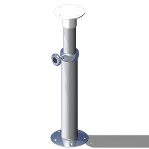 pied de table pour bateaux télescopique / en inox