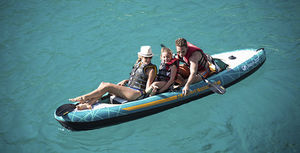 kayak sit-on-top / gonflable / de randonnée / trois places
