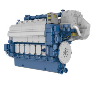 moteur lent pour navire / diesel / à gaz / bi-carburant