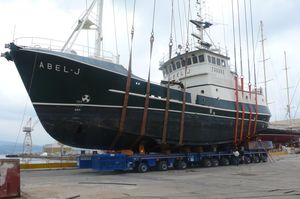 remorque de route / pour chantier naval / pour aéroglisseur / pour bateau pneumatique