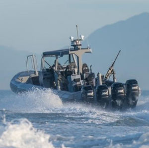 bateau militaire / hors-bord / en aluminium / bateau pneumatique semi-rigide