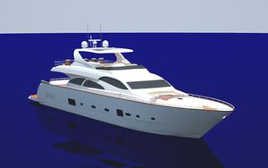super-yacht de luxe de croisière / à fly / à déplacement