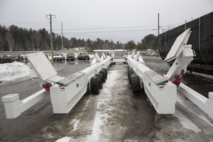 remorque de manutention lourde / de mise à l'eau / pour bateau / automotrice
