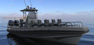 bateau de surveillance / hors-bord / bateau pneumatique semi-rigide