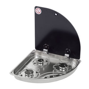 réchaud à gaz / pour bateau / 3 brûleurs / encastré