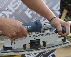 ponceuse pour chantier naval / linéaire / électrique / avec extraction de poussière