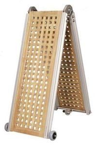 passerelle pour bateau / pliante / manuelle / en teck