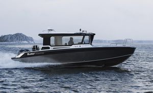 cabin-cruiser hors-bord / bimoteur / hard-top / avec timonerie