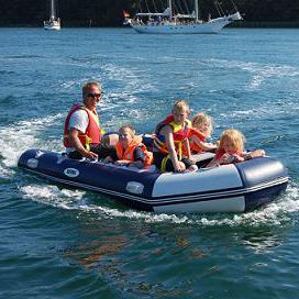 bateau pneumatique hors-bord / pliable / plancher gonflable / quille gonflable