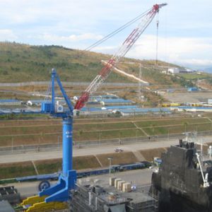 grue pour chantier naval / sur rail / à fléchette