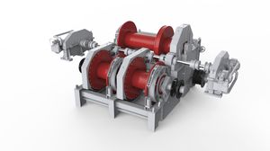 treuil pour navire / de remorquage / pour manoeuvre d'ancre / à entraînement hydraulique
