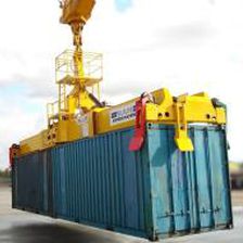 spreader pour conteneur / pour grue portuaire mobile / télescopique / de type twin-lift