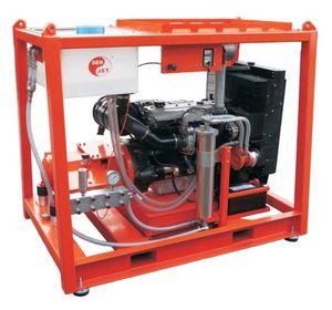 nettoyeur haute pression pour chantier naval / pour navire / monté sur châssis / moteur diesel