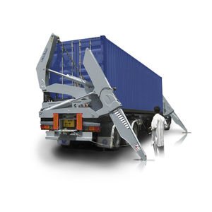 remorque porte-conteneur / pour terminal portuaire / chargement de côté / auto-chargeuse