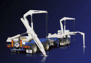 remorque porte-conteneur / pour terminal portuaire / chargement de côté / auto-chargeuse