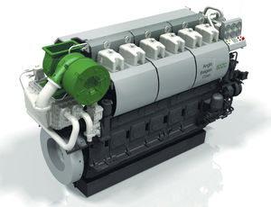 moteur pour navire / auxiliaire / semi-rapide / diesel