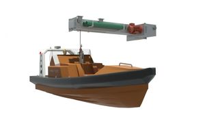 bossoir pour navire / hydraulique / télescopique