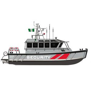 bateau de surveillance / in-bord hydrojet / en aluminium