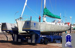 remorque de mise à l'eau / de manutention / pour chantier naval / hydraulique