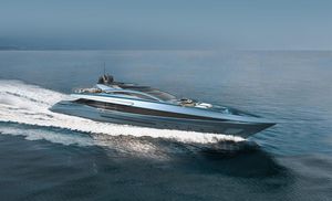 mega-yacht en aluminium / 10 cabines