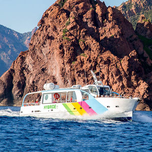 bateau à passagers in-bord / hybride diesel-électrique / en aluminium