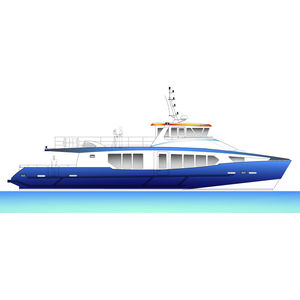 bateau à passagers / in-bord / diesel / en aluminium