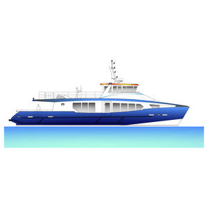 bateau à passagers / in-bord / hybride diesel-électrique / en aluminium