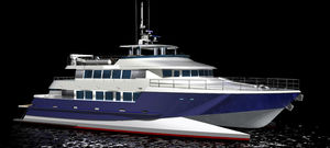super-yacht de luxe catamaran à moteur / de croisière / avec timonerie / en composite