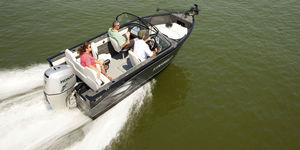 bay boat hors-bord / à double console / de pêche sportive / max. 6 personnes
