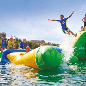 jeu aquatique catapulte / gonflable / flottant