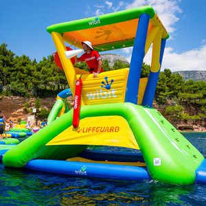jeu aquatique abri soleil / podium / gonflable