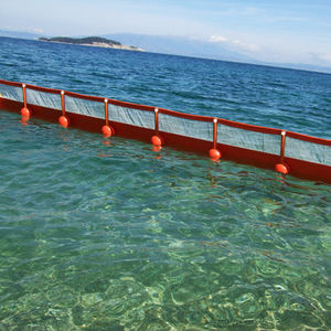barrage antipollution / flottant / permanent / pour eau calme