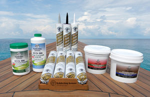 mastic colle en polyuréthane / pont en teck / pour calfatage