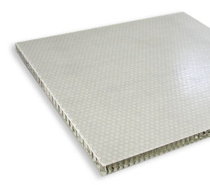 panneau sandwich pour aménagement de navire / nid d'abeille en aluminium / fibre de verre