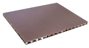 panneau sandwich pour aménagement de navire / nid d'abeille en aluminium / fibre de verre