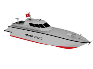 bateau de surveillance in-bord / en aluminium