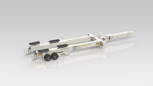 remorque de mise à l'eau / de manutention / pour chantier naval / hydraulique