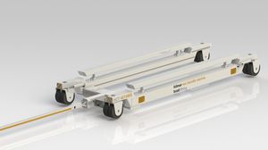 remorque de manutention / pour chantier naval / toutes roues directrices