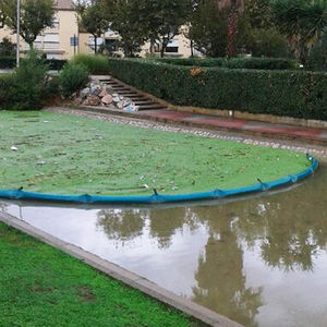barrage antipollution / flottant / permanent / pour eau calme