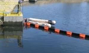 barrage antipollution / flotteur rigide / pour eau calme / pour rivière