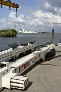 remorque de manutention lourde / de mise à l'eau / pour chantier naval