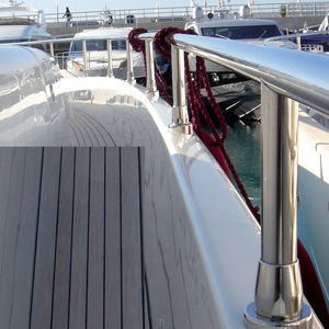 main courante pour bateau / en acier inoxydable poli