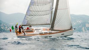 sailing-yacht de course-croisière / cockpit ouvert