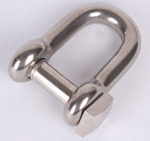 manille pour voilier droite / en inox