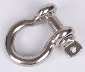 manille pour voilier lyre / à axe imperdable / forgée / en inox