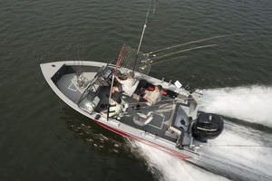 bay boat hors-bord / à double console / de pêche sportive / max. 9 personnes