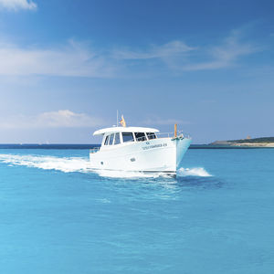 motor-yacht traditionnel / lobster / à cockpit fermé / à déplacement