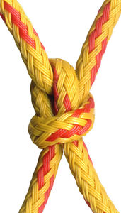 cordage pour filet de pêche / tresse simple / pour bateau de pêche professionnelle / âme en polyéthylène