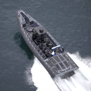 bateau militaire / in-bord hydrojet / bateau pneumatique semi-rigide