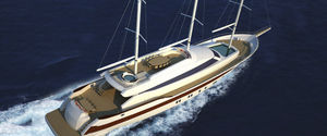 sailing-superyacht de croisière / mixte / à cockpit fermé